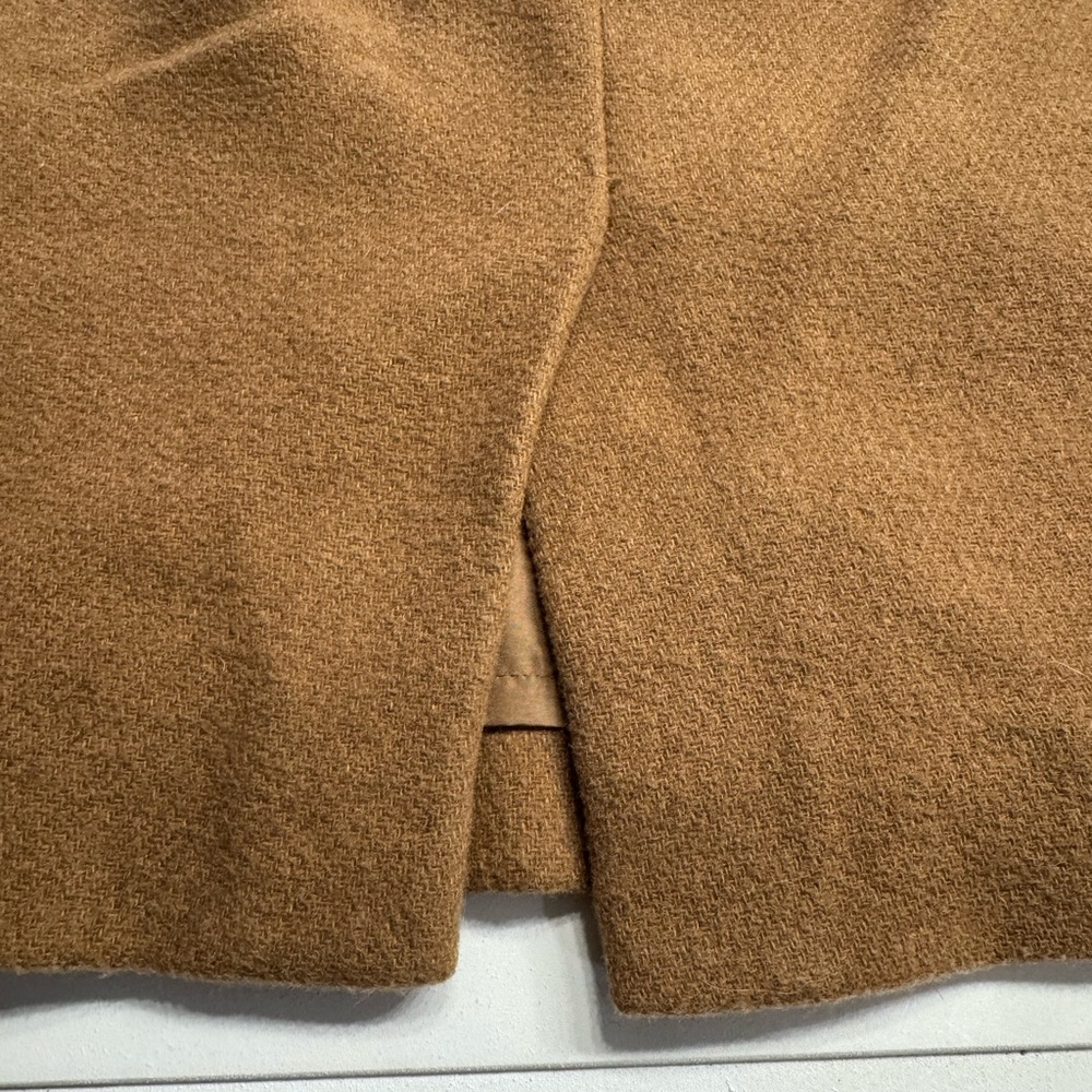 J. Crew Mercantile Wool Blend Brown Pencil Skirt Lined Business Casual Size 2 - Picture 7 of 7